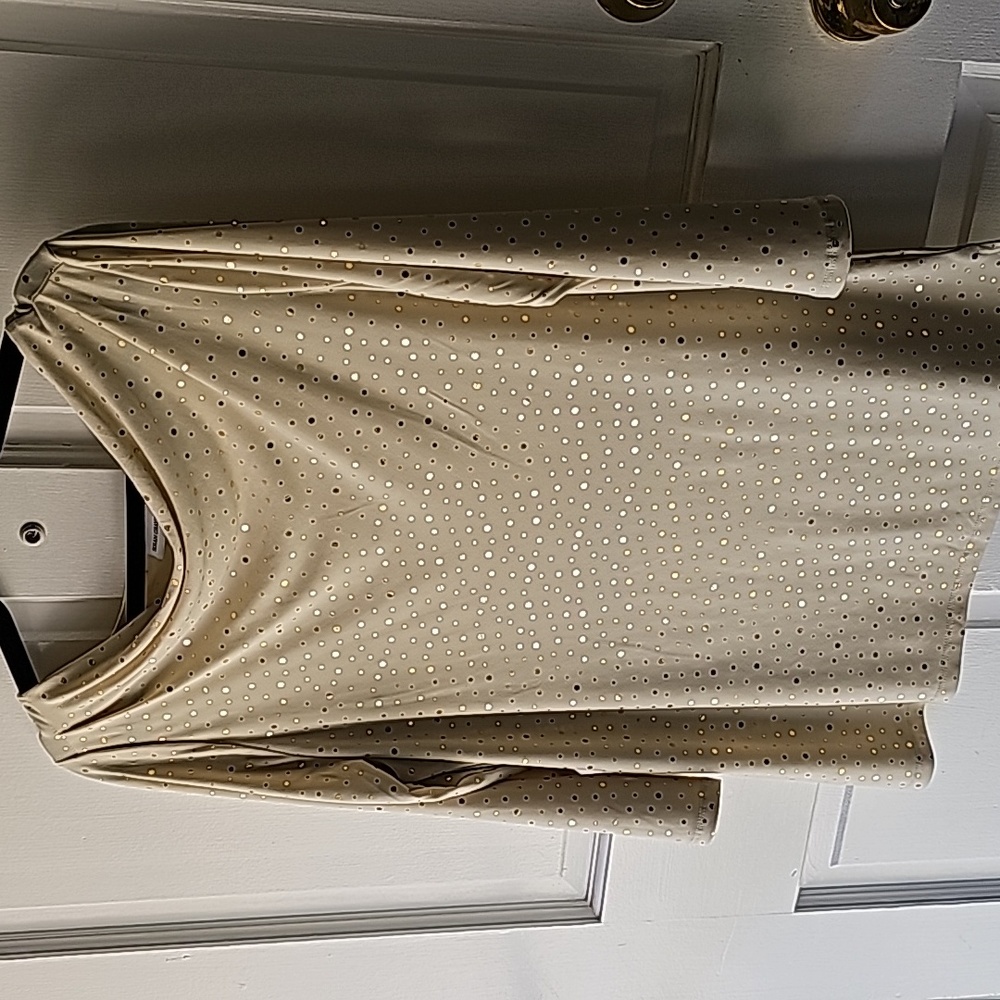 🟡SUSAN GRAVER Tunic Shirt - M - Cream (EUC)